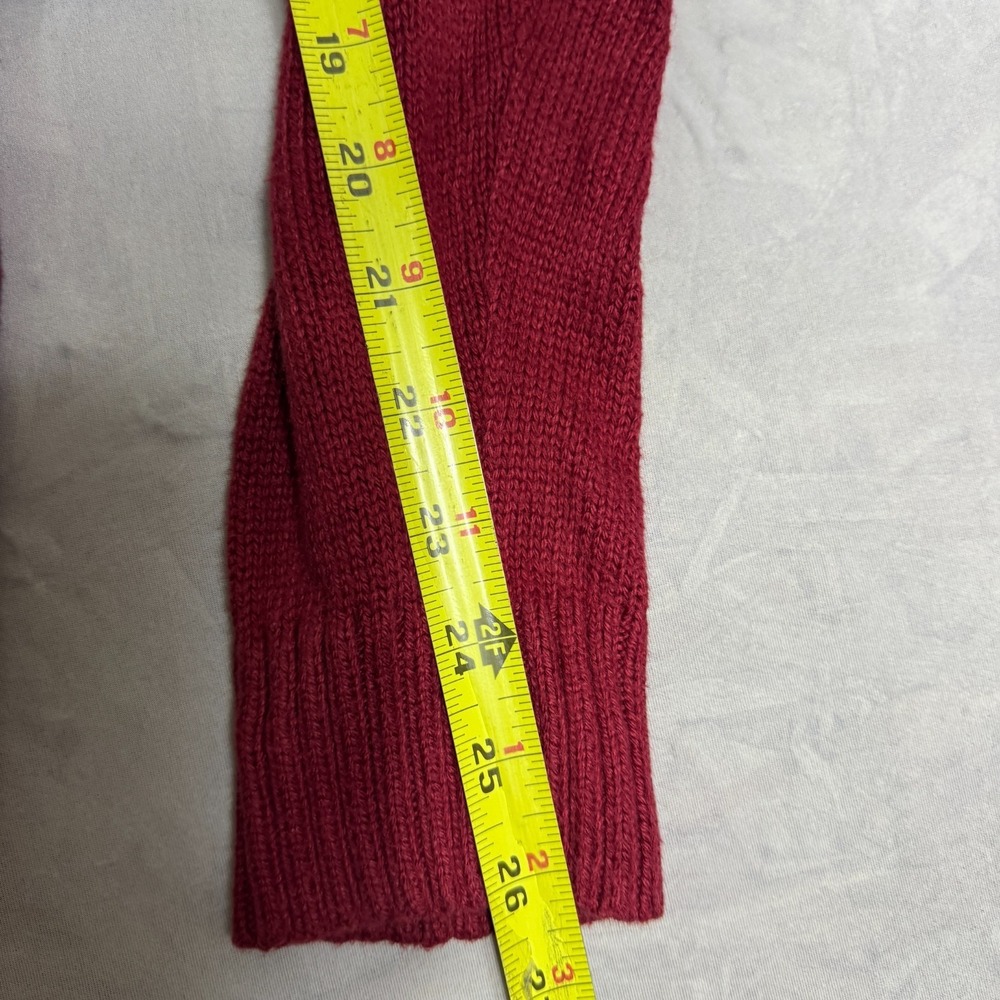 Croft & Barrow Mens Pullover Sweater Maroon Red Knit Crew Neck Winterwear Size L - Picture 15 of 16